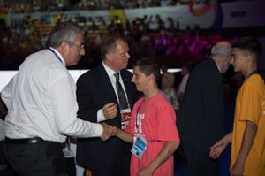 IOC Vice-President Erdener Meets B-Boys
