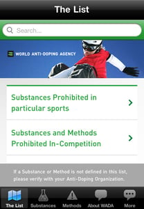 WADA List App
