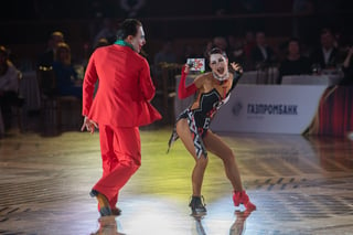 2019 WDSF World Championship ShowDance Latin, Poliansky - Akhmetgareeva (RUS) | © Roland