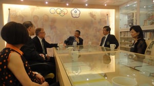 Freitag meets with Chinese Taipei Olympic Committee President