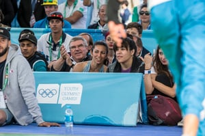 IOC President visits Breaking venue