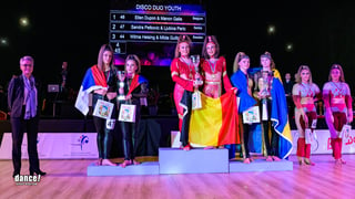 2019 WDSF World Champions Disco Dance Duo Belgrade (SRB) © Egli