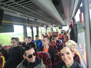 Bus ride to Salaspils